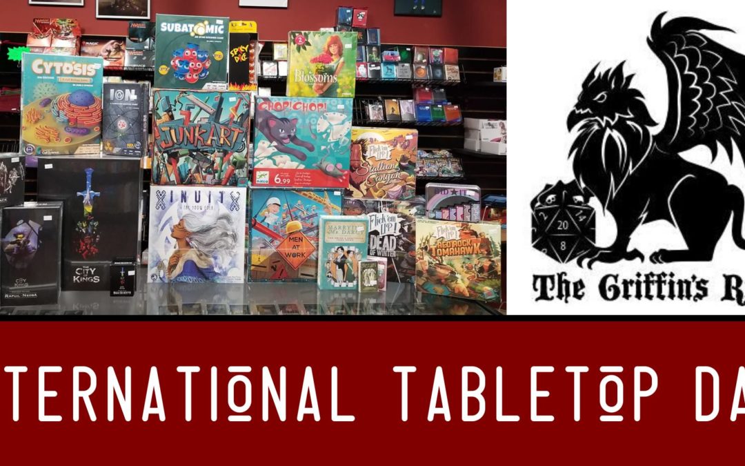 International Tabletop Day: CANCELLED